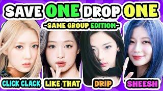 SAVE YOUR FAVORITE KPOP SONG [SAME GROUP] SAVE ONE DROP ONE - KPOP QUIZ PARTY 2024