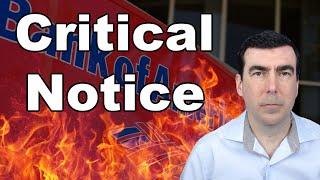 Bank of America Issues Dire Warning to ALL Customers - Take Action NOW!