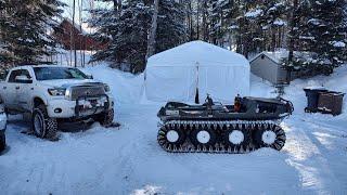 Recovery of a ski-Doo Alpine 2 with a argo Avenger 8x8