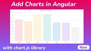 How to add charts in Angular application | Using chart.js library