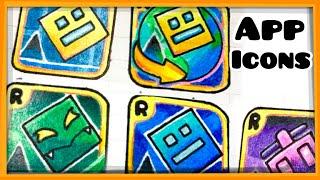 My Geometry Dash App Icons Art + Fan-games!