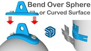 Bend Geometry Over Sphere or Curved Surface in SketchUp