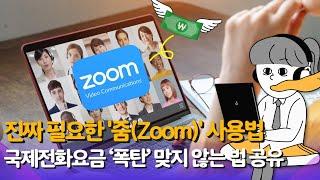 진짜 필요한 '줌(Zoom)' 사용법 국제전화요금 ‘폭탄’ 맞지 않는 법 공유