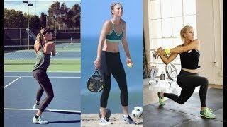 Maria Sharapova hot & sexy workout Instagram videos 2020