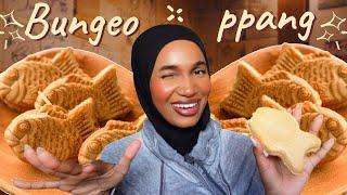 Trying samanco chocolate frozen dessert sandwich Bungeo-ppang for the first time