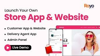 Create Your Own Online Store Website and App | Online Store App Development | Live Demo