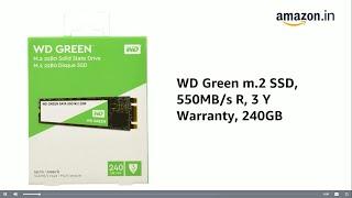 WD GREEN 240GB SSD M2 UNBOXING || AMAZON || FREE TO LAB