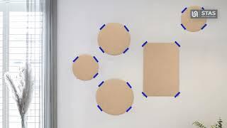 How to arrange pictures on a wall with different sizes - STAS picture hanging systems