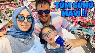 TÜM GÜN TÜM AİLE MAVİ RENK CHALLENGE !! HER ŞEY MAVİ OLSUN !!