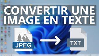 Comment convertir une image en texte