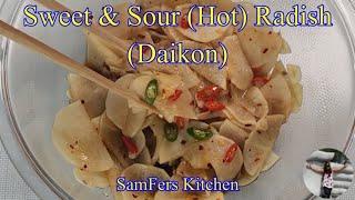 Spicy & Sweet Hot Sichuan Pickled Radish (Daikon)