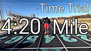 My New Mile PR after doing D1 Workouts #mile #timetrial