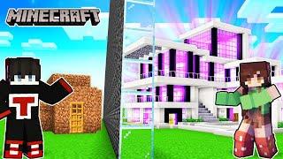 TankDemic vs Mizumi MODERN House Battle In Minecraft! | OMOCITY ( Tagalog )