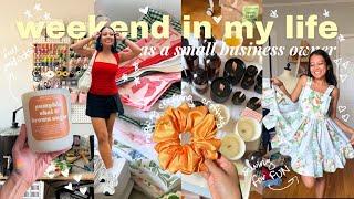 prepping inventory for the fall market season // weekend in my life crafting, small biz owner