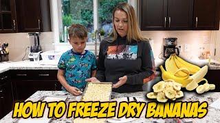 How to Freeze Dry Bananas
