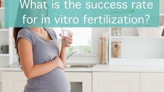 What is the success rate for in vitro fertilization?