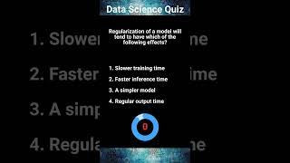 Data Science Quiz No 12 -  #datascience #machinelearning