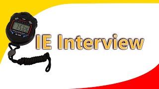 Question Answer you should Know for an IE Interview || IE interview  || IE question and answer