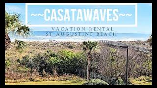 ~Casatawaves~ Vacation Rental St Augustine Beach, Ocean views Beachfront Resort, 2 Pools 5 Hot Tubs!