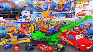 Hot Wheels Collection Unboxing Review ASMR | Hot Wheels Toy Car Track Set City T-Rex Chomp Down