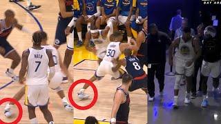 Stephen Curry injures same ankle twice and limps to locker room vs Clippers