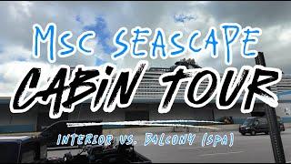 MSC Seascape Cabin Tour: Interior vs. Balcony Room #cruise #cruiseship #msc #mscseascape