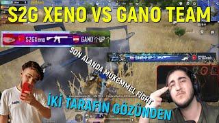 S2G XENO VS GANO TEAM!! İKİ TARAFIN GÖZÜNDEN!! PUBG MOBILE YAYINCI KARŞILAŞMALARI