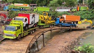 TRUK TOWING HINO RANGER JUMBO GANDENG TIGA SEKALIGUS ‼️RC HINO RANGER JUMBO TENAGA BADAK