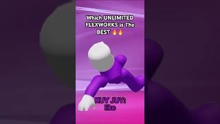 Which KJ Unlimited Flexworks is The BEST?  The Strongest Battlegrounds ROBLOX #shorts