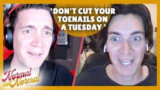 Oliver and James Phelps Talk Superstitions! | Normal Not Normal