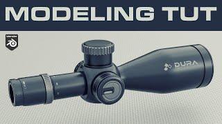 Hard Surface Modeling TUTORIAL in Blender (SciFi Scope)