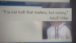 Hitler quote added to high school yearbook