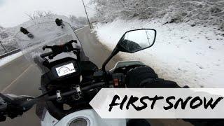 First Snow | Insights Ride | Honda Transalp 750