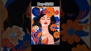 Day-12/20 Art Challenge (Pop Art) #art #popart #ytshorts #drawing #painting