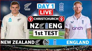 New Zealand vs England 1st Test Live Scores | NZ vs ENG 1st Test Day 1 Live Scores & Commentary