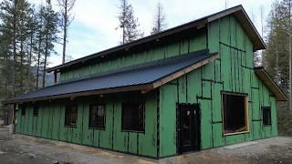 Building A BARNDOMINIUM On Our OWN - Installing And Flashing Entry, Dining Room And Kitchen WINDOWS