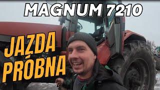 Jazda próbna. Case IH Magnum 7210 opuszcza warsztat. John Deere 7430 Wjeżdża na warsztat.