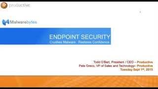 Malwarebytes Endpoint Security Webinar