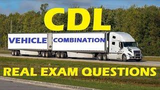 Vehicle CDL Combination Exam 2025 | DMV CDL Permit Test EXACT Questions.