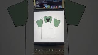 Make a mock-up with me only using the mock-up attachment on procreate #clothingbrand #procreate