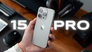 iPhone 15 Pro (Natural Titanium) Unboxing + First Impressions | DTLA Vlog