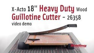 X-Acto 18 inch Heavy Duty Wood Guillotine Paper Cutter - 26358