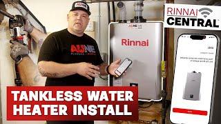 Tankless Water Heater Install - Rinnai Sensei RXP series - Aune Plumbing