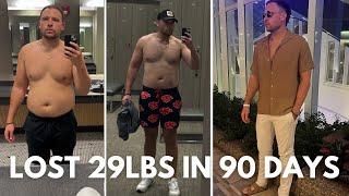 How Chris lost 29lbs of fat in 90 days (Full transformation breakdown)