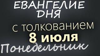 8 июля, Понедельник. Апостольский пост Евангелие дня 2024 с толкованием