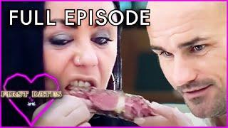 Lady Eats Steak with Hands on a Date | Full Episode | First Dates