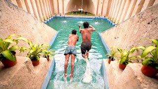 100 Days Building A Huge Underground Tunnel House With Water Slide Swimming Pool