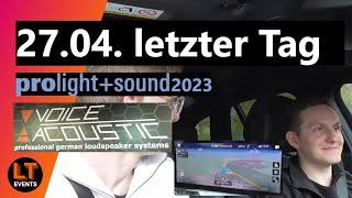 Der letzte Tag auf der Messe + Rückreise | Prolight + Sound 2023 mit Robin + Lauritz | #4