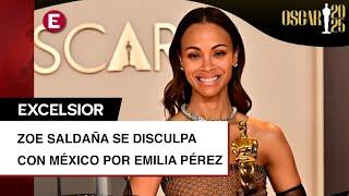 Zoe Saldaña se disculpa con México tras ganar el Oscar por Emilia Pérez