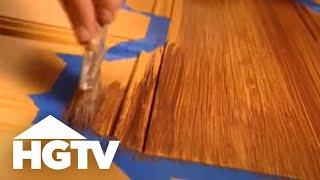 How to Paint Faux Wood Grain | HGTV